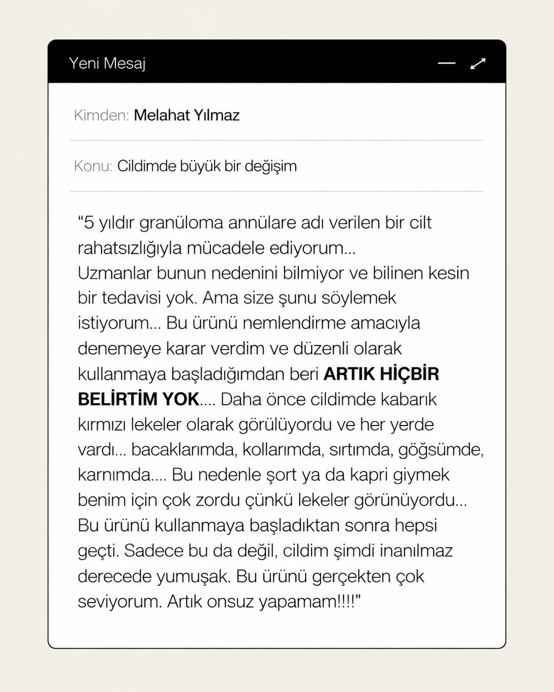 Müşteri dönüşüm hikayesi