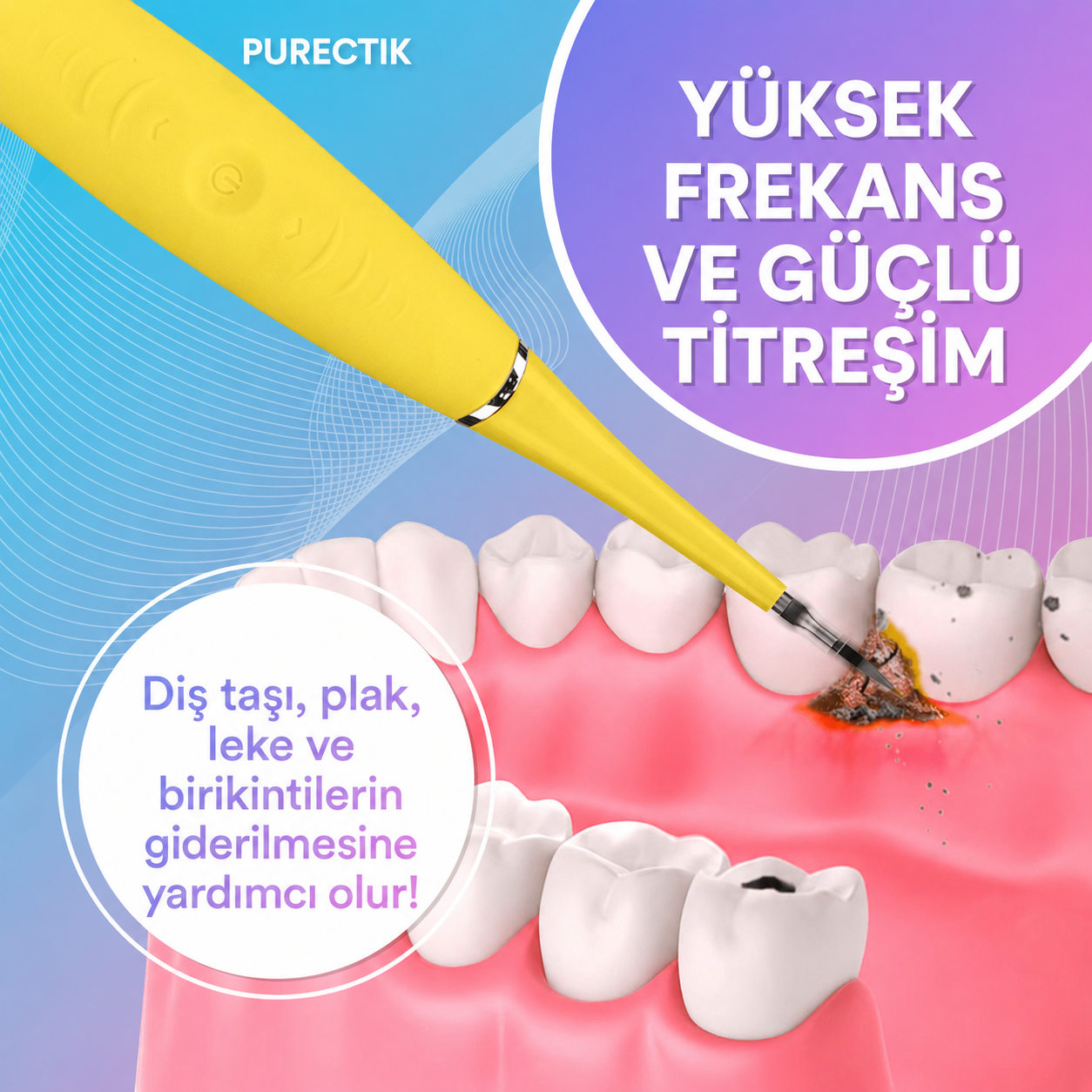 Purectik™ Ultrasonik Diş Temizleme Cihazı